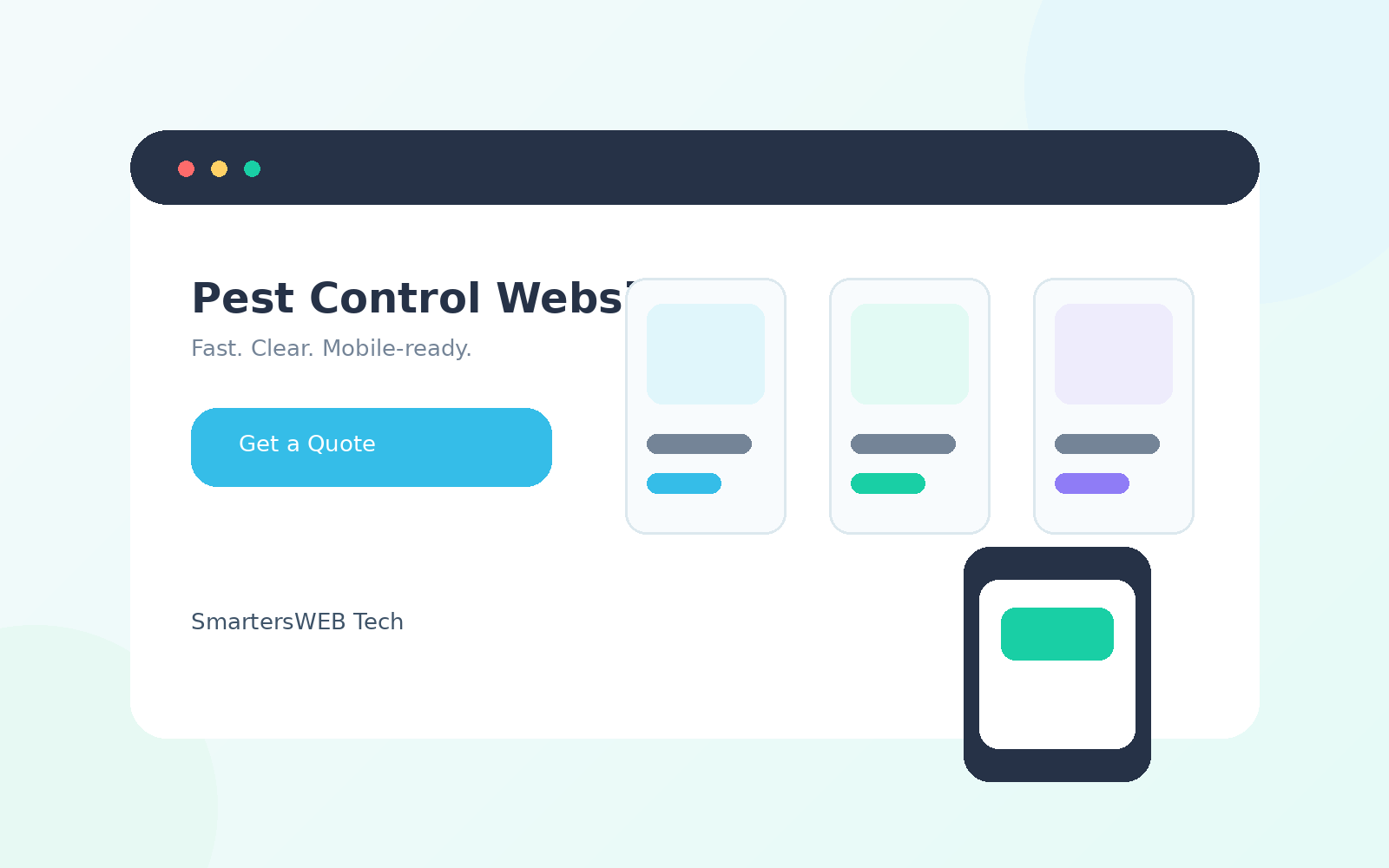 Pest Control website concept