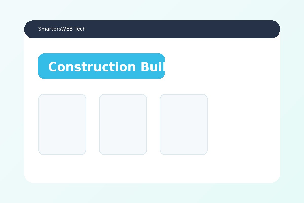 Construction & Building website concept — service presentation