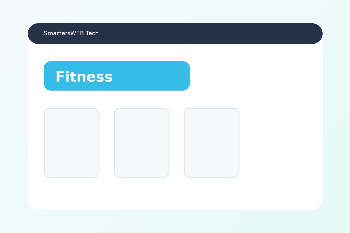 Fitness website concept — service presentation