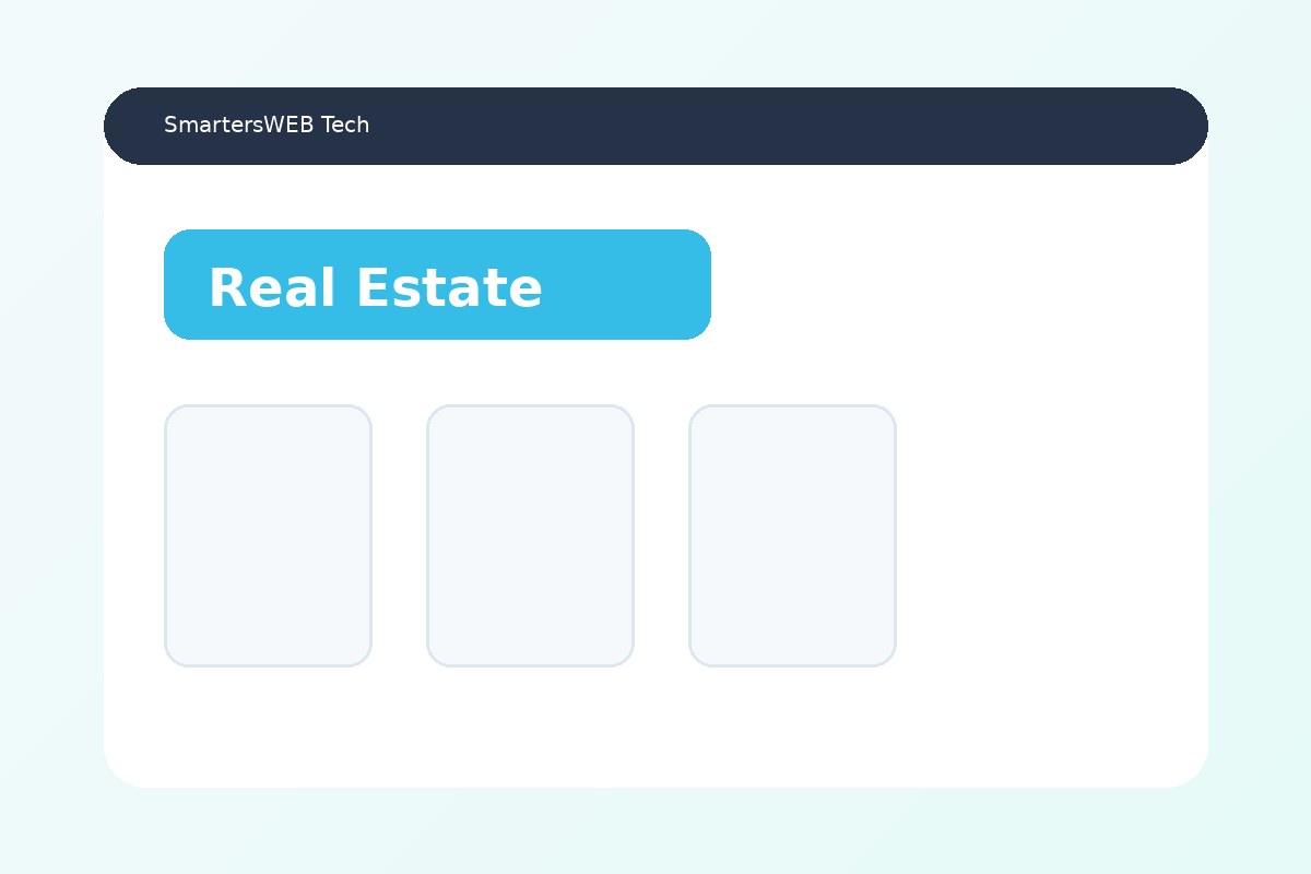 Real Estate website concept — service presentation