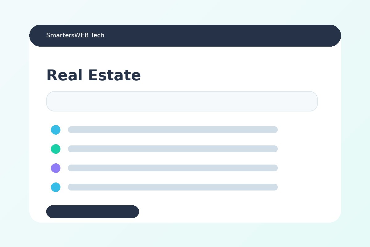 Real Estate website concept — mobile customer journey